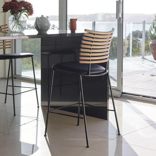 Contemporary bar chair - GM 4107 Tiger - Naver Collection - indoor / fabric / leather