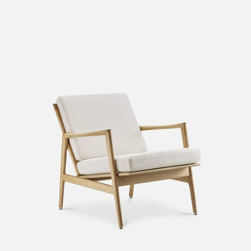Contemporary lounge chair - STEFAN  - 366 Concept - textile / leather / foam