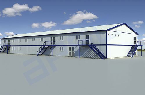 Container building - BP - APEC Smart Steel Structures - steel / steel framing / for factory
