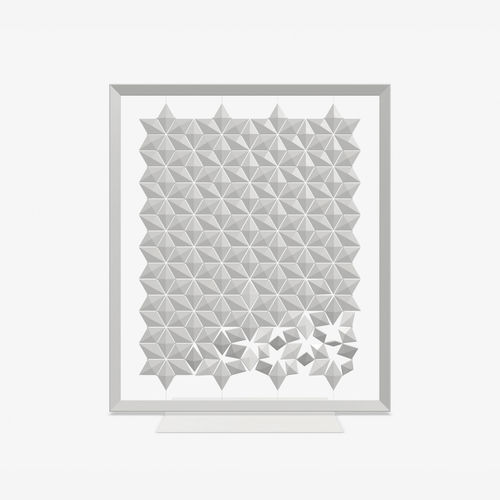 Free-standing room divider - FACET  - Bloomming - aluminum / stainless steel / PC ABS