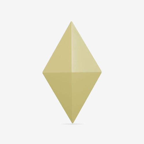 PC ABS room divider - FACET COLOR DIJON - Bloomming - commercial / green / hanging
