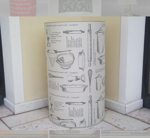 Contemporary lampshade - S004 - IPSILON PARALUMI - fabric / handmade / custom-made