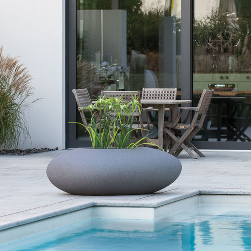 Polyethylene planter - STORUS III - Degardo GmbH - oval / custom / with built-in light