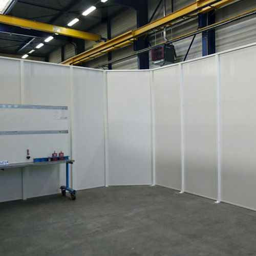 Removable partition - Cloisons simple paroi mélaminé PRIMA - AMGE industrie - modular / wooden / steel