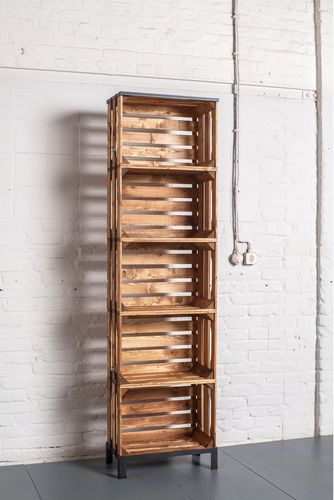 Contemporary shelf - DIY CRATE 1/05 - NOODLES NOODLES & NOODLES CORP. - wooden / commercial / for shop