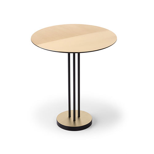 Contemporary side table - SATIN - MINGARDO - brass / iron / copper