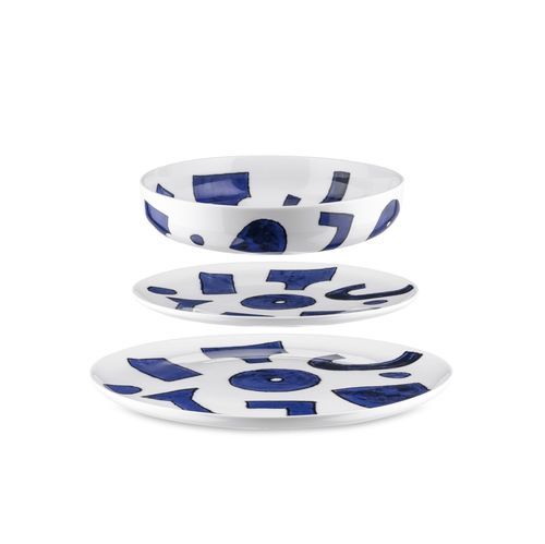 Serving plate - Itsumo - ALESSI S.P.A. - round / porcelain / commercial