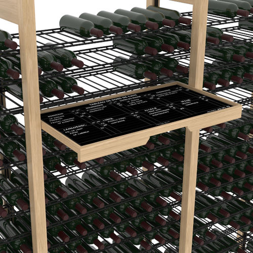 Commercial wine cabinet - 006015-7  - L’Atelier du Vin - free-standing / wood veneer / slate