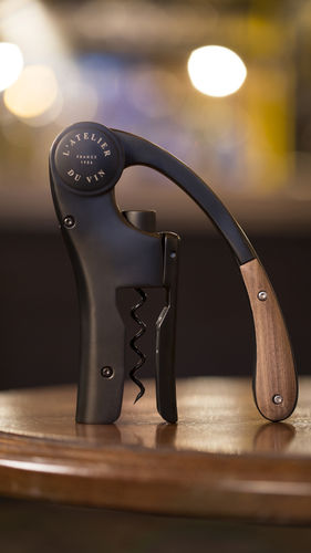 Commercial corkscrew - OENO MOTION WOOD & BLACK - L’Atelier du Vin