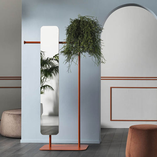 Floor-mounted valet stand - Babele - MEME DESIGN - steel / glass / contemporary