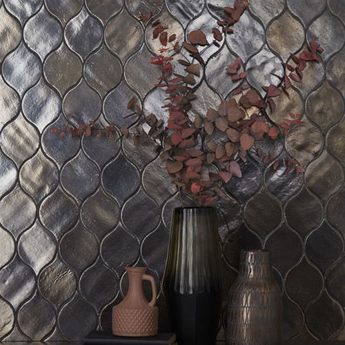 Glazed ceramic tile - VINTAGE METALLICS - New Terracotta - terracotta / clay / matte