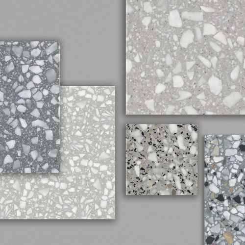 Cement tile - SYMPHONY - New Terracotta - terrazzo / natural stone / polished