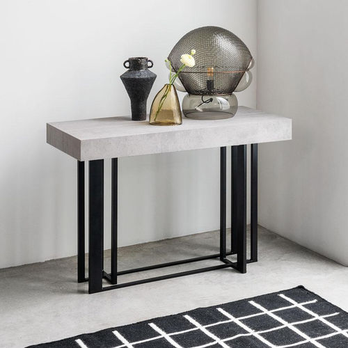 Contemporary sideboard table - SUPREMAE - pezzani home collection - laminate / steel base / rectangular