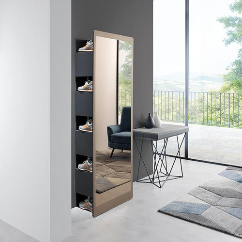 Free-standing mirror - SLIDE - pezzani home collection - contemporary / rectangular / laminate