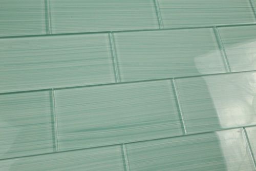 Glass tile - LAUDERDALE TEAL - BODESI - high-gloss / smooth / kitchen