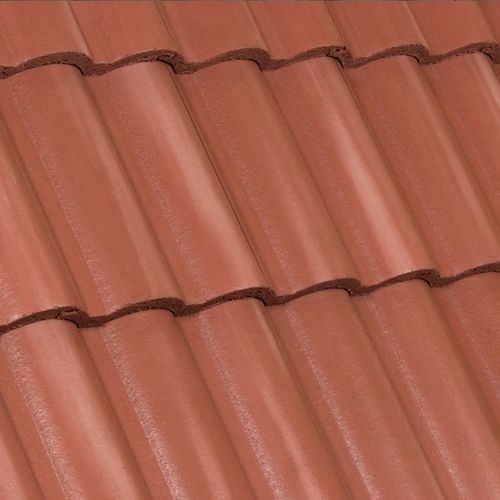 Interlocking roof tile - TUSCANY : SMOKED FIRECLAY - Crown Roof Tiles - concrete