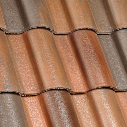 Pan roof tile - IBERIA : SAN ANTONIO BLEND - Crown Roof Tiles - concrete