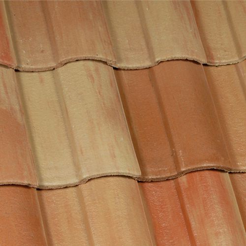 Pan roof tile - IBERIA : NAVAJO BLEND - Crown Roof Tiles - concrete