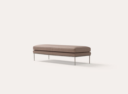Contemporary upholstered bench - ALICE - Amura - fabric