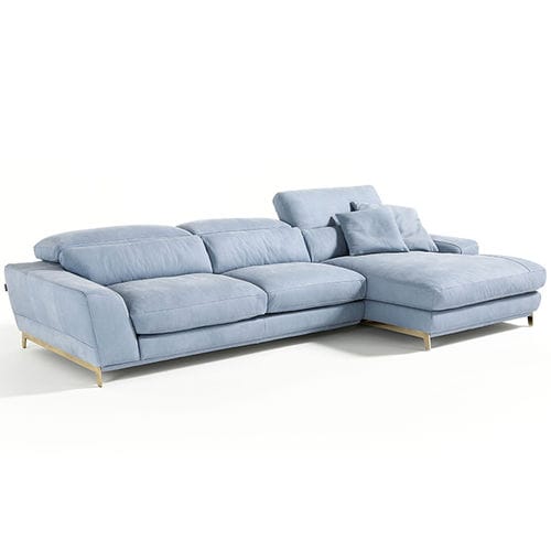 Corner sofa - BOOMER - egoitaliano - contemporary / fabric / leather