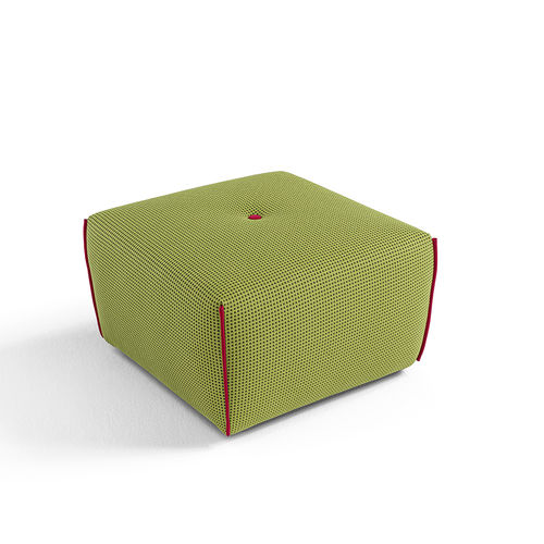 Contemporary pouf - YUKI - egoitaliano - fabric / square / living room