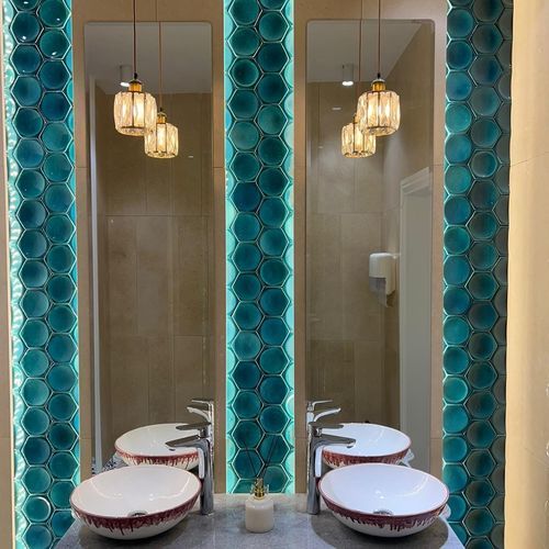 Ceramic hexagonal tile - ES001 - PIKARO HANDMADE TILES - indoor / kitchen / bathroom