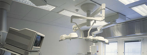 Stone wool suspended ceiling - MEDICARE AIR - SEMS METAL A.S - panel / for clean rooms / acoustic