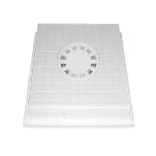 Polypropylene manhole cover - CENTRAL SIPHON - Edilkomp - square / prefab