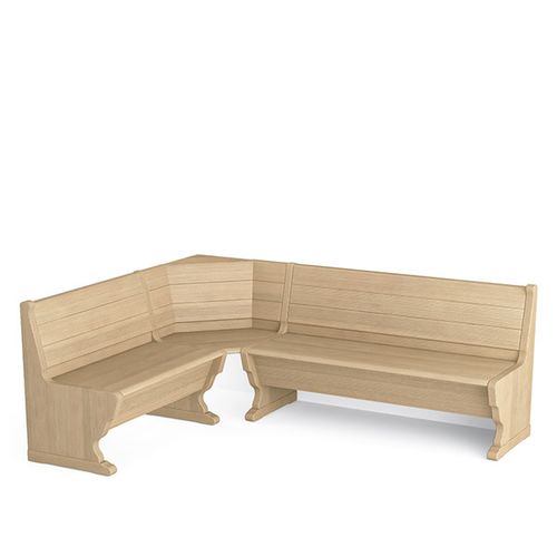 Traditional bench - TA1652 - Scandola - wooden / with backrest
