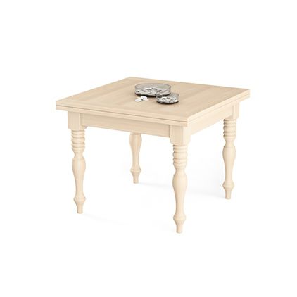 Traditional dining table - TA1618C  - Scandola - spruce / square / extending