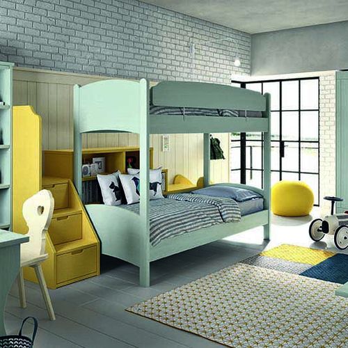Bunk bed - BIMBI N24 - Scandola - single / traditional / child's