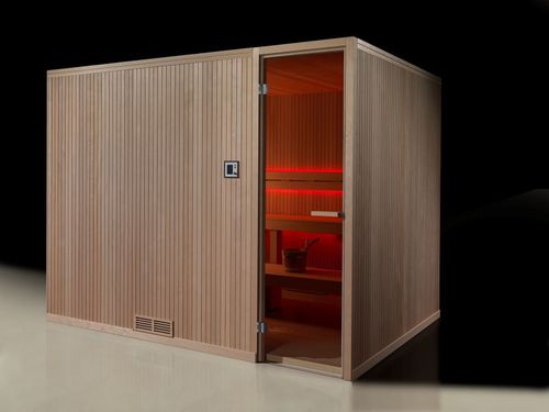 Finnish sauna - ONE PRO - Carmenta Wellness - commercial / wooden / tempered glass