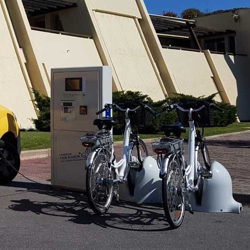 Electric car charging station - MOBI-HUB - Clean Energy Planet - for electric bike