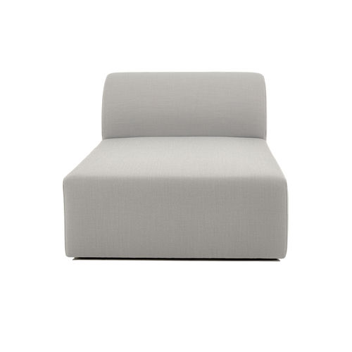 Contemporary chaise longue - WEBER - OBJEKTE UNSERER TAGE - fabric / white