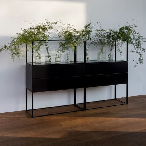 Sideboard with long legs - FISCHER     - OBJEKTE UNSERER TAGE - contemporary / oak / walnut