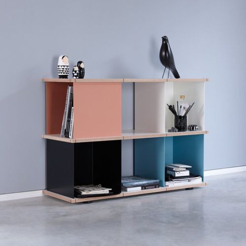 Modular shelf - YU SET 2 - Konstantin Slawinski - contemporary / oak / MDF