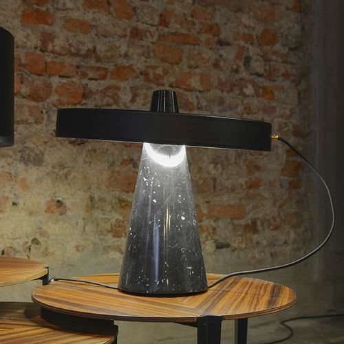 Table lamp - ED039 - EDIZIONI - aluminum / bronze / stone