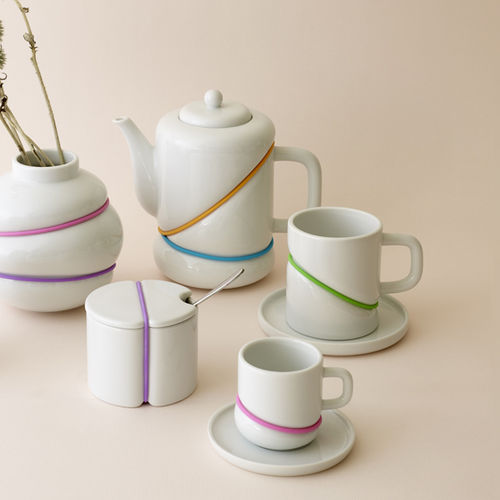 Porcelain coffee cup - RUBBERBAND - TOAST - commercial