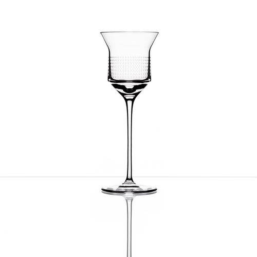 Wine glass - DOTS - BOMMA - blown glass / for domestic use / commercial