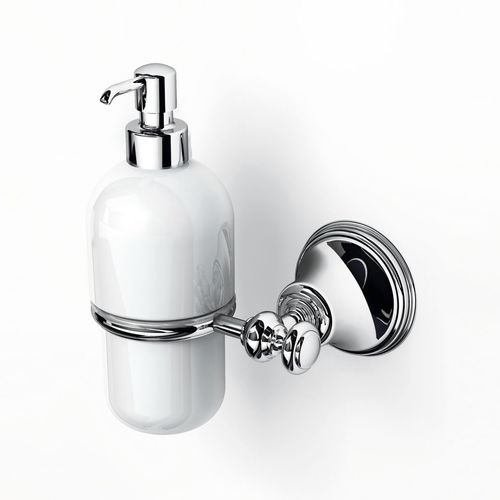 Home soap dispenser - LI01D - IBB INDUSTRIE BONOMI - wall-mounted / chromed metal / ceramic
