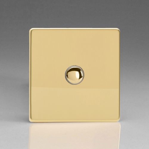 Light switch LTMPS1 ALSO & CO pushbutton / recessed / brass