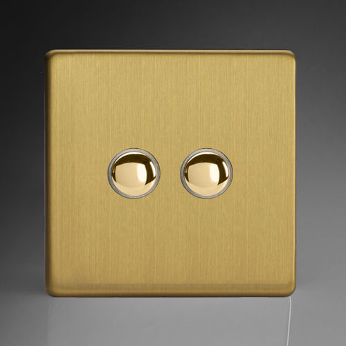 Light switch - LTB-PS2 - ALSO & CO - push-button / recessed / double