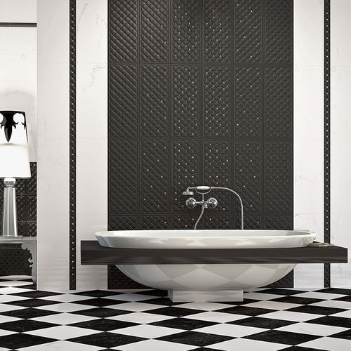 Ceramic tile - ROYAL - Paul & Co Ceramiche - polished / embossed / bathroom