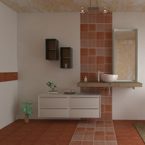 Ceramic tile - WONDER'S PATCH : DS370 - AcquarioDue - embossed / indoor / bathroom