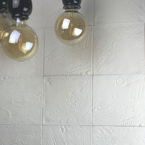 Glazed ceramic tile - FINGERPRINT W300 - AcquarioDue - embossed / indoor / bathroom