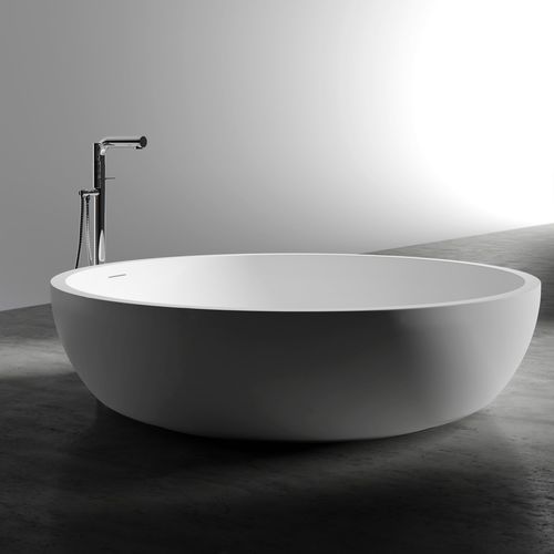 Round bathtub - GRANDE 1900 - Lusso Stone - free-standing / composite / stone resin