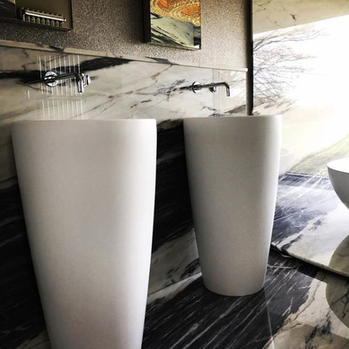 Free-standing washbasin - ANNELIE - Lusso Stone - limestone / stone resin / Solid Surface