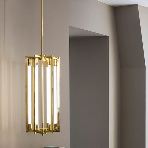 Pendant lamp - CHANDELIER  11 - MAGIC CIRCUS EDITION - brass / polished brass / glass
