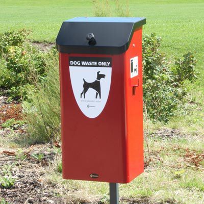 Dog waste outlet basket