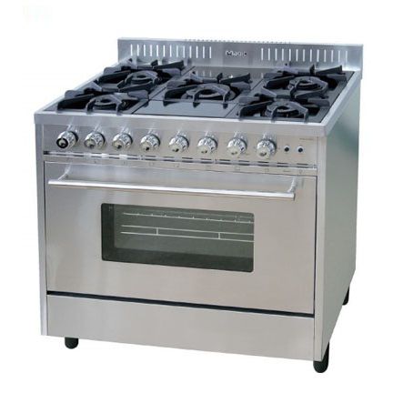 Gas range cooker - MHO-3651D - TONGYANG Magic - cast iron / with grill